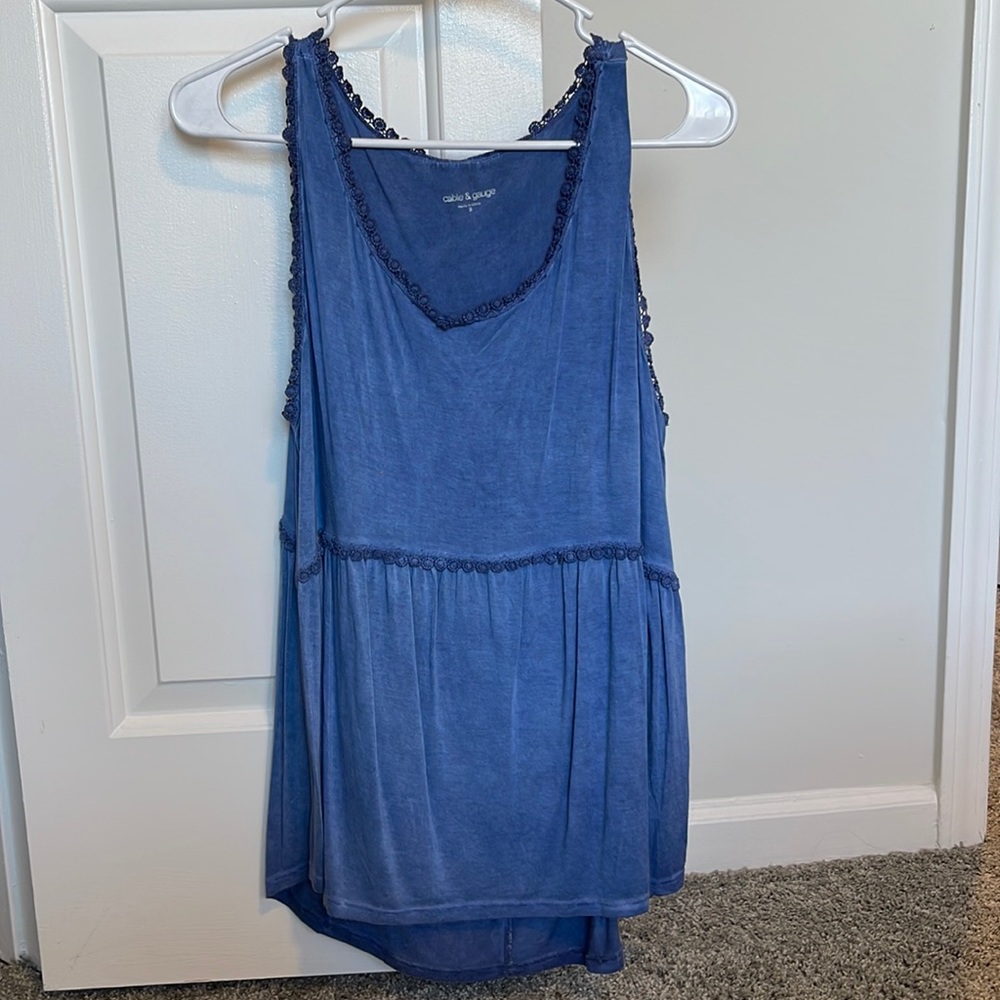 Blue tank top